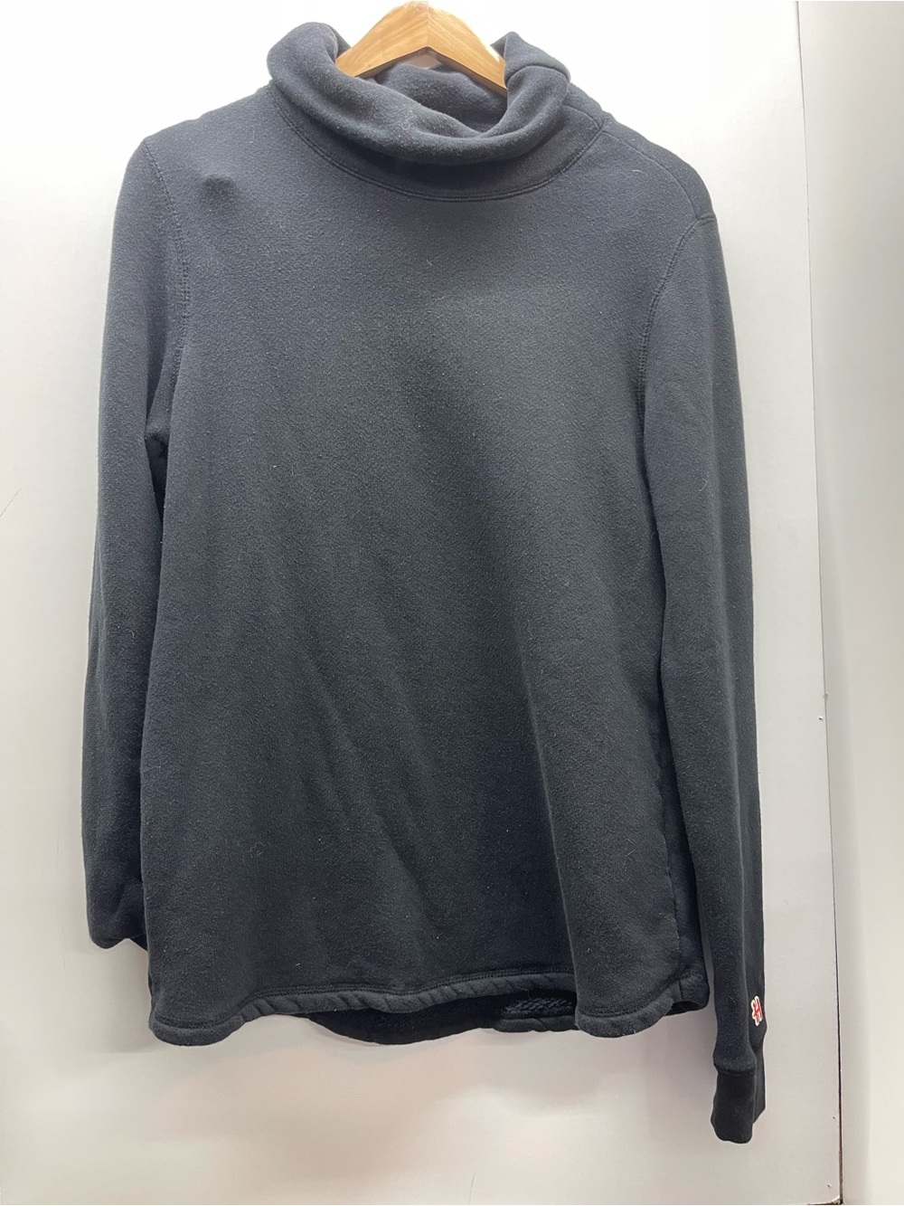 HOMAGE Black Funnel Neck Sweatshirt